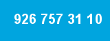 926 757 31 10 926 757 31 10